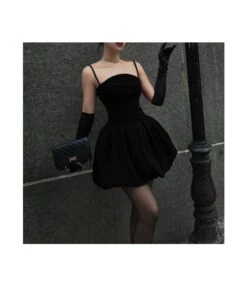 Temperament Sling Suede Bud A Pendulum Party Solid Color Dress Wholesale Dresses SDV464498