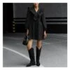 Temperament Long Sleeve High Waist A- Line Ruffled Black Dress Wholesale Dresses N5323021500005