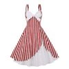 Printed Bowknot Sexy Sling Swing 80'S Vintage Dress Wholesale Dresses SDN535476