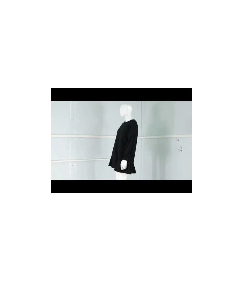 Round Neck Lantern Sleeve Sweatshirt Dress SD070138 - Image 2